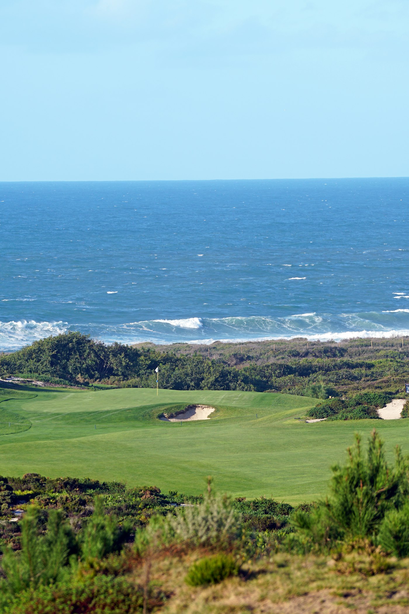 Golfe à beira-mar, no seu melhor do outono à primavera.